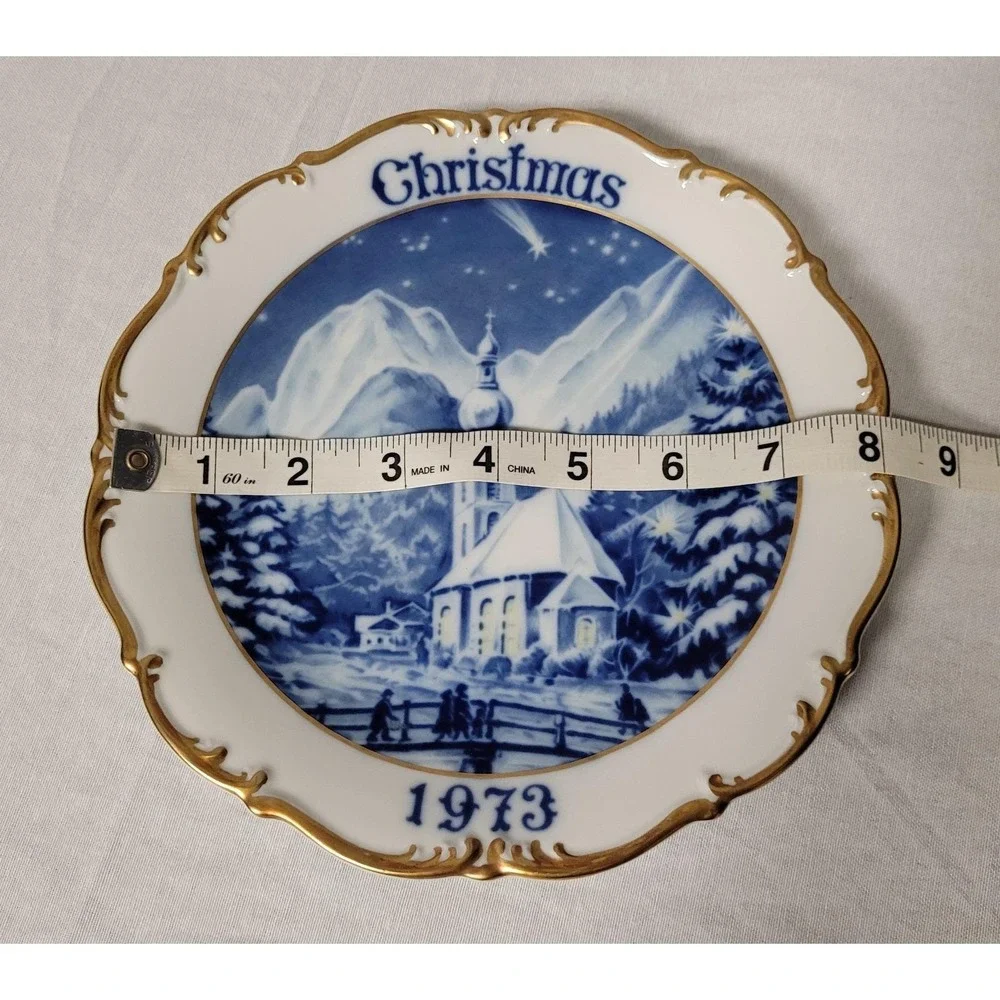 1973 Dresden Christmas Holy Night Limited Edition Collector Plate West Germany